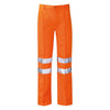 High Visibility Polycotton Trousers for Rail Workers - Orange