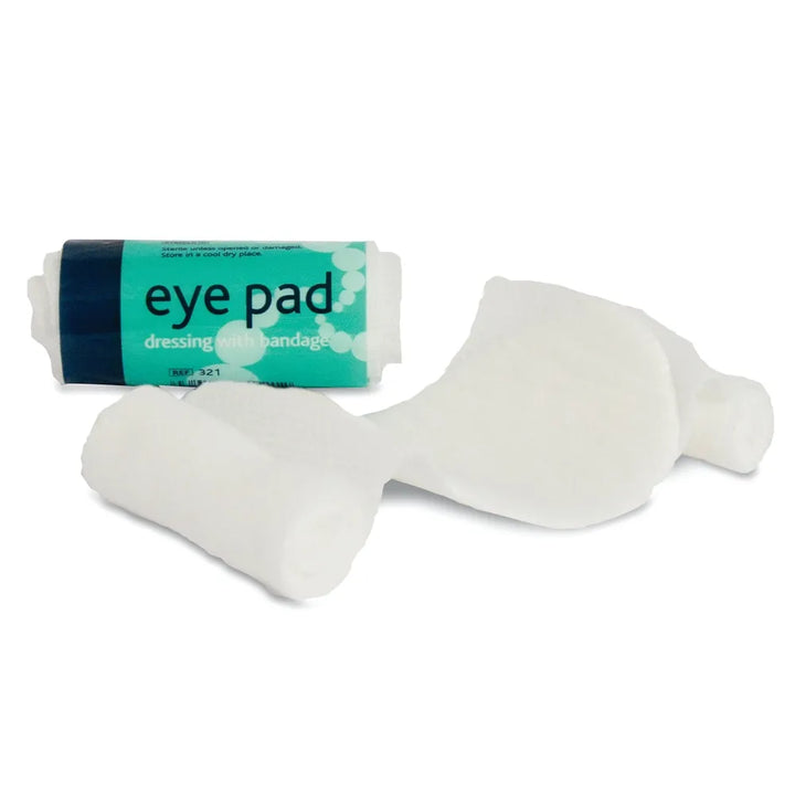 Eye Pad No. 16 & Green FW Bandage: Essential First Aid for Eye Injuries