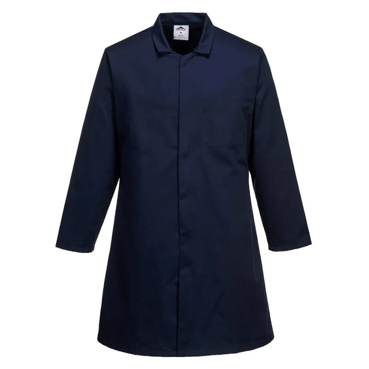 2202 Men's Navy One Pocket Food Coat | Comfortable & Professional Workwear