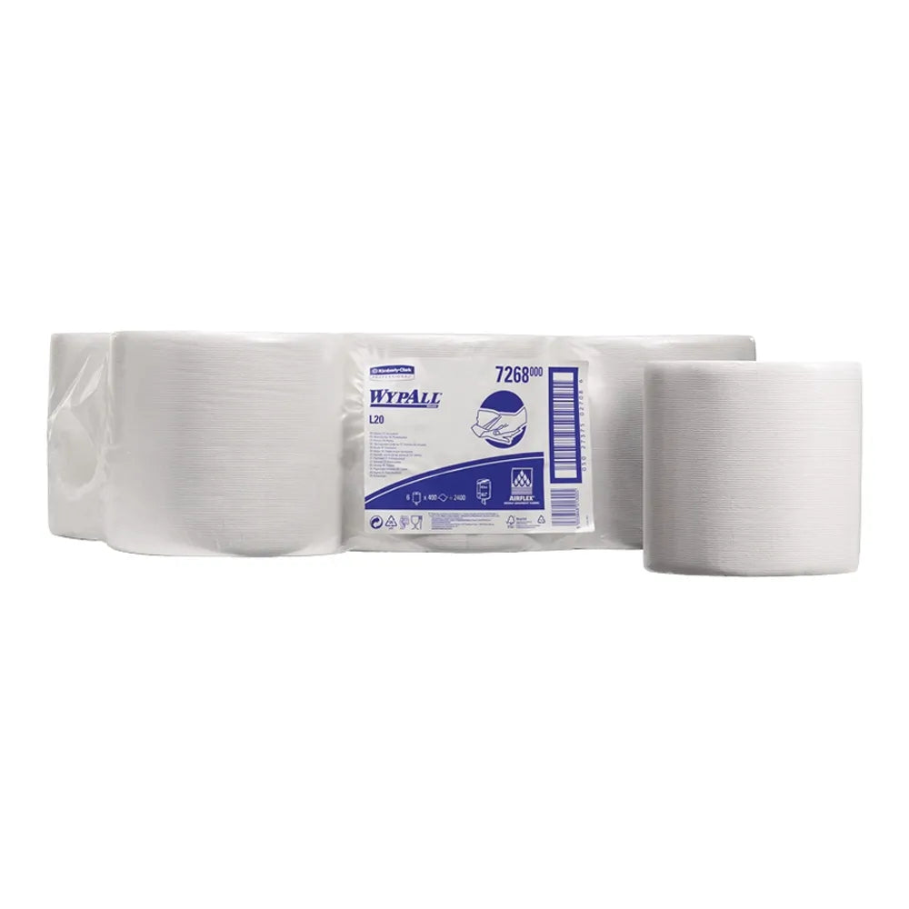 Kimberly Clark 7278 Wypall Centrefeed Hand Towels - Pack of 6 | Durable & Highly Absorbent