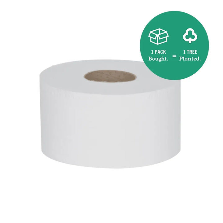 Serious Tissues Mini Jumbo Toilet Rolls – Pack of 12 – High-Quality & Cost-Effective