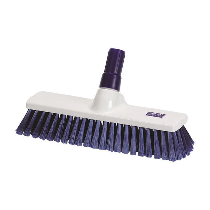 Hygiene 12" Stiff Broom - Head Only - Durable Cleaning for Tough Surfaces