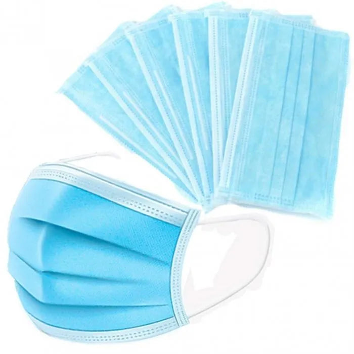 3-Ply Type IIR Disposable Face Masks – 50-Pack