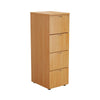 4 Drawer Filing Cabinet - Beech Finish