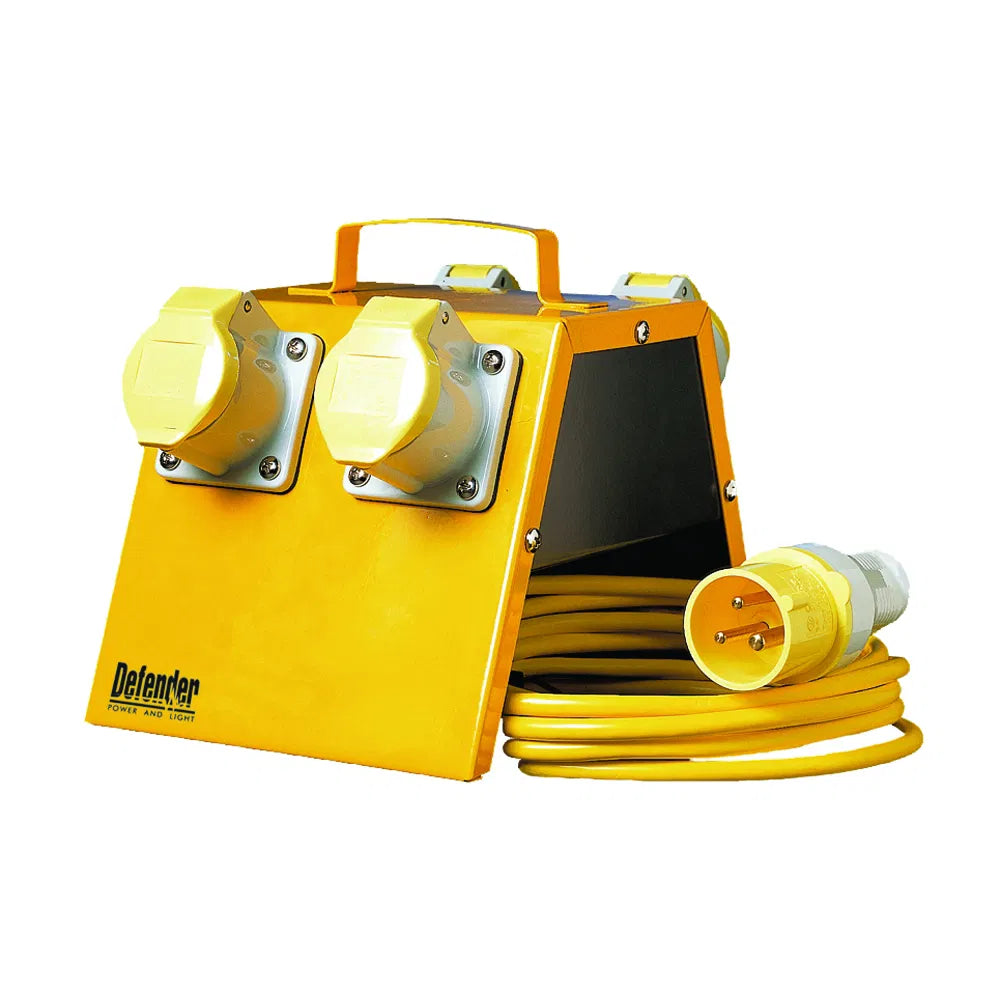 4 Way Splitter Box - 110V: Reliable Power Distribution for Worksites