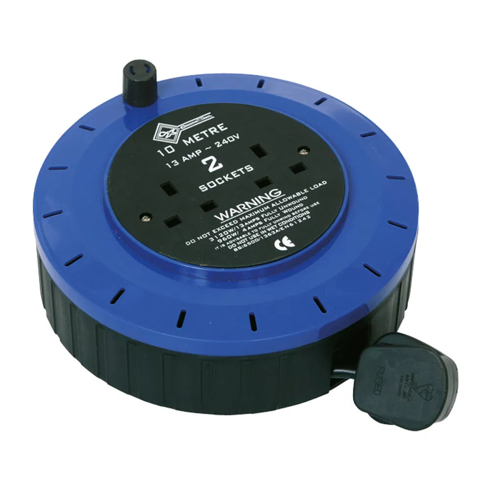 230V 13Amp Extension Reel - 10m: Compact Power Extension for Everyday Use