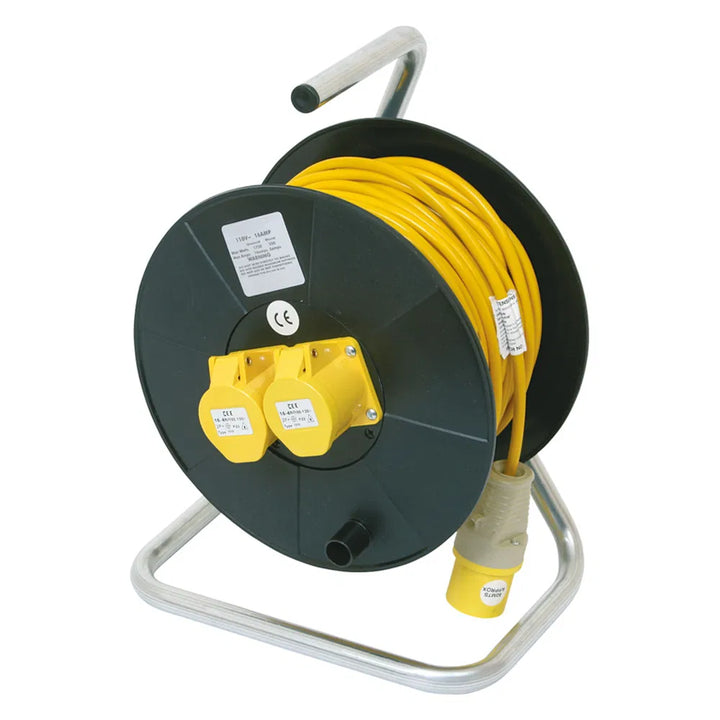 110V Extension Reel - 16Amp - 50m: Heavy-Duty Power Extension for On-Site Use