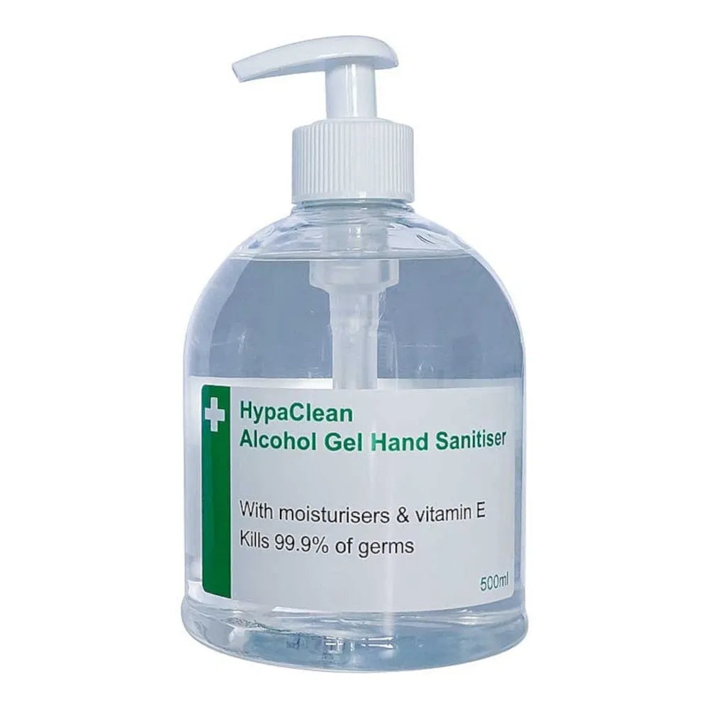 500ml Alcohol Hand Sanitiser Gel with Pump Top | Kills 99.99% of Germs