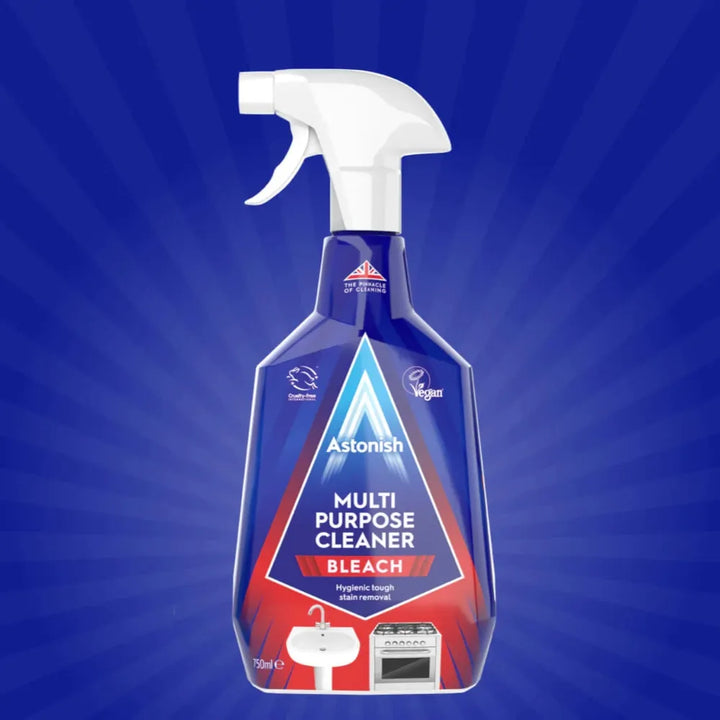 Astonish Multi-Purpose Cleaner with Bleach - 750ml | Powerful Disinfection and Stain Removal