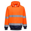 B316 Hi Vis Two-Tone Hooded Sweatshirt - Durable Workwear