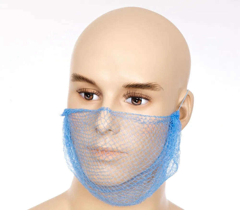 Disposable Beard Masks – Blue - Pack of 36 for Hygiene and Safety