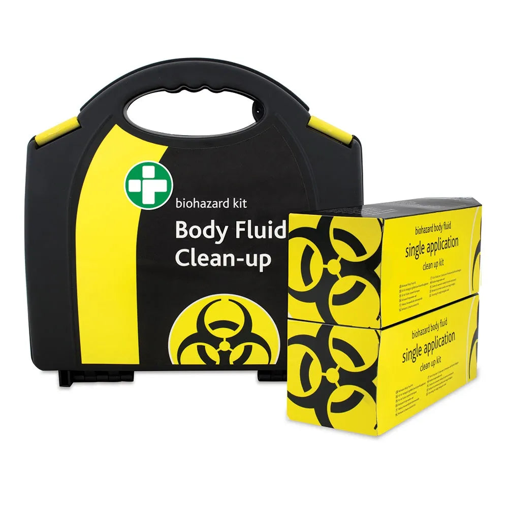 Bio-Hazard Body Fluid Clean-Up Kit - 2 Applications: Essential Safety and Hygiene Solution