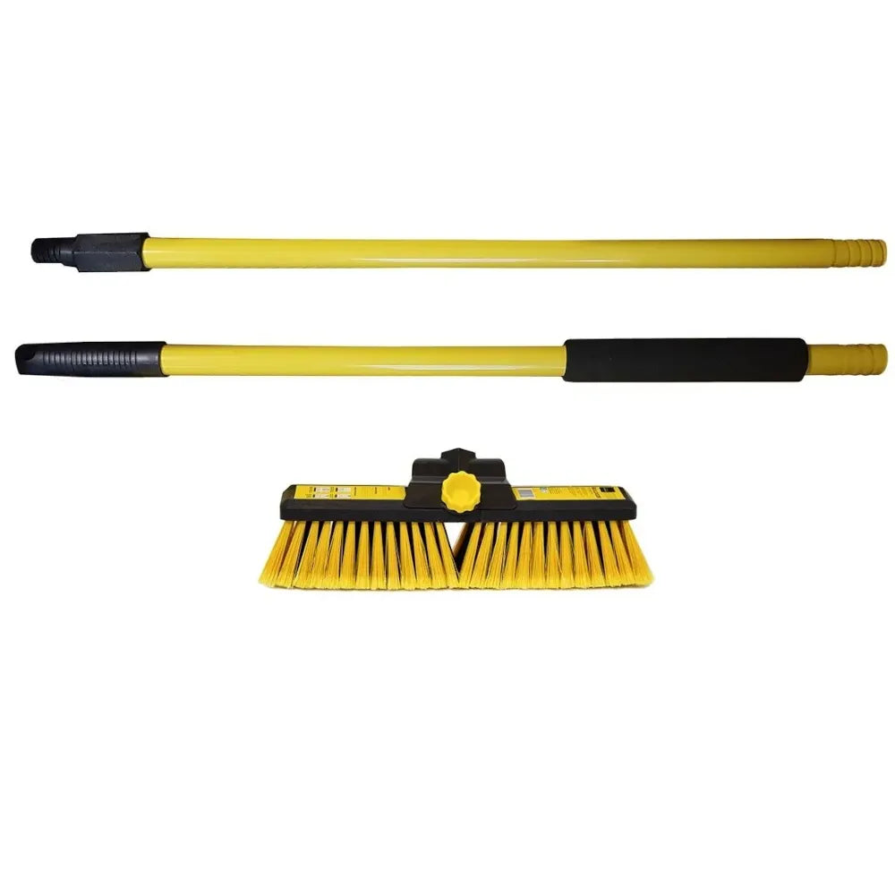 Bulldozer 14" Broom – Complete with Handle for Effective Cleaning