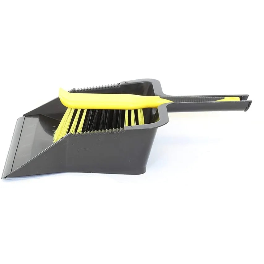 Bulldozer Heavy Duty Dustpan & Brush Set | Durable Cleaning Solution