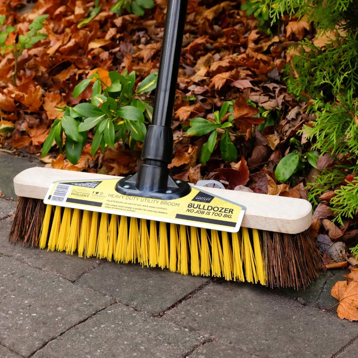 Durable Bulldozer Utility Broom 15" for Tough Cleaning Tasks