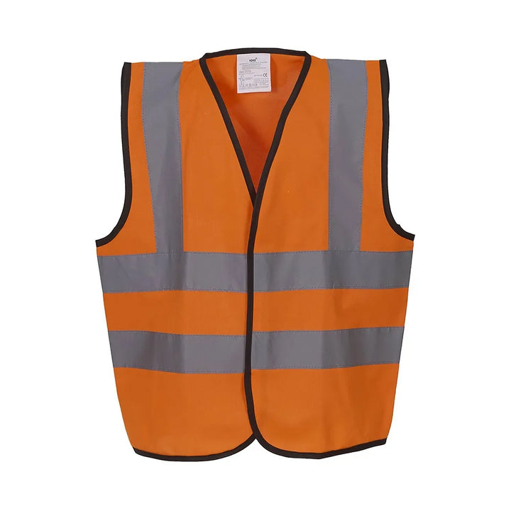 HVW100CH Hi-Vis Children's Waistcoat - Orange Safety Vest for Kids