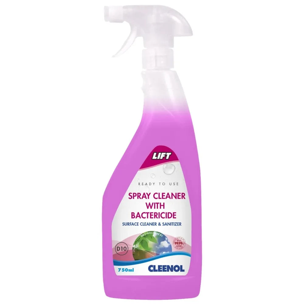 Cleenol Enviro Lift Spray Cleaner with Bactericide – 750ml | Powerful Disinfecting Cleaner