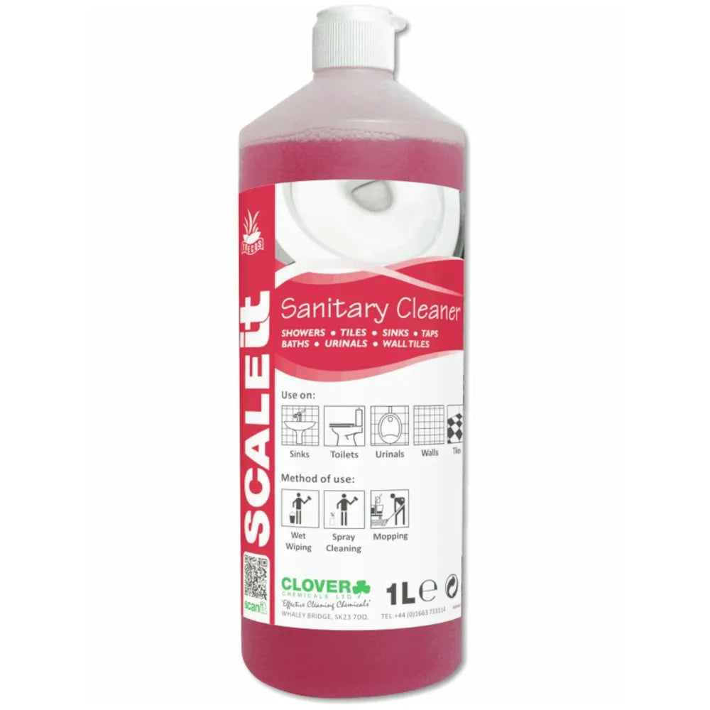 Clover ScaleIT Sanitary Cleaner & Descaler - 1 Litre | Powerful Limescale Removal