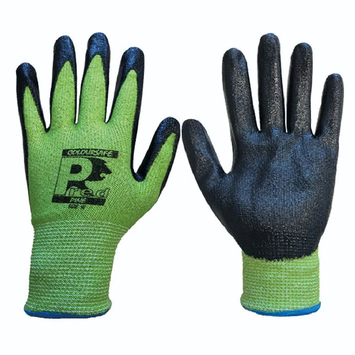 High-Performance Coloursafe Green Cut Level C Nitrile Safety Gloves