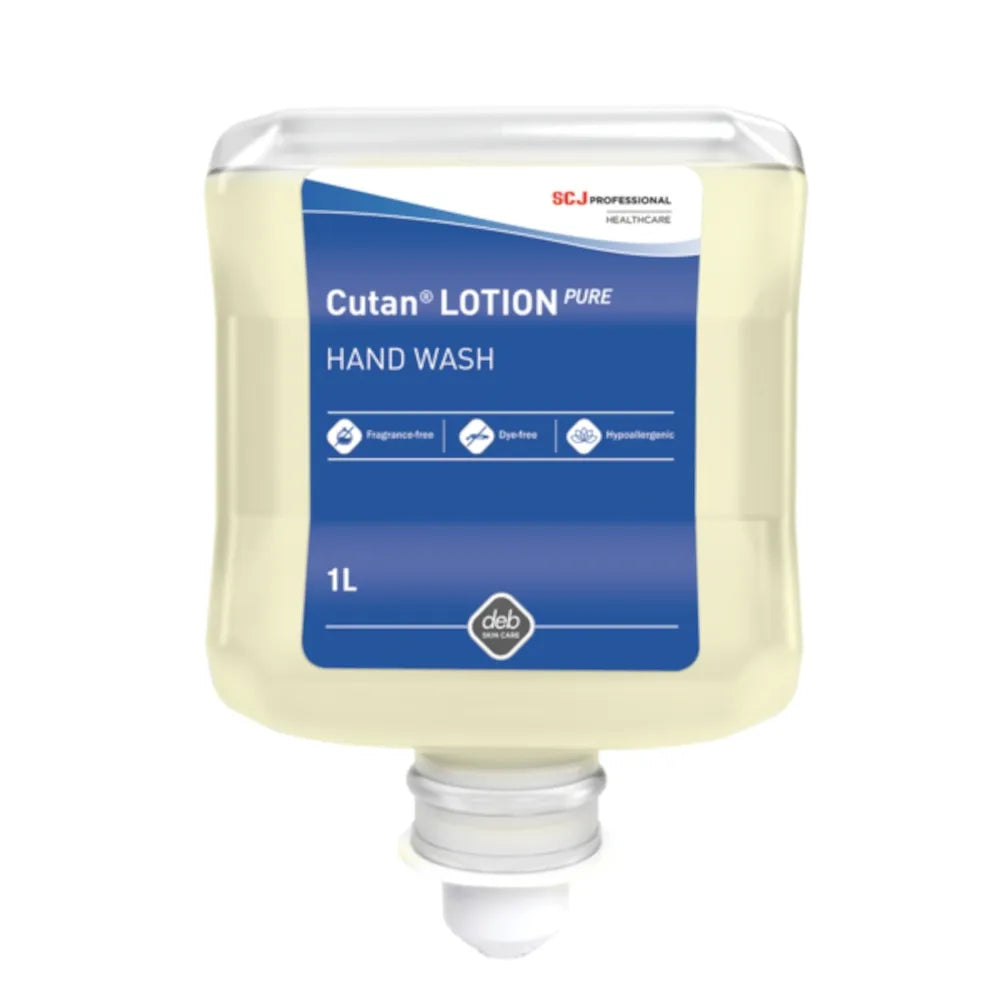 Deb Cutan Lotion Pure - 1 Litre Cartridge | Skin Protection Non-greasy Hand Lotion