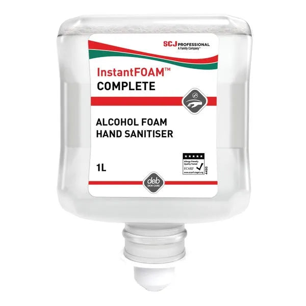 Deb Instant Foam Sanitiser | Quick-Drying Alcohol Foam for Hand Disinfection