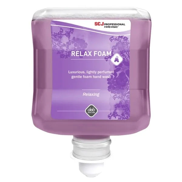 Deb Refresh Relax Foam Wash 1L Cartridge | Hypoallergenic & Eco-Friendly Hand Wash