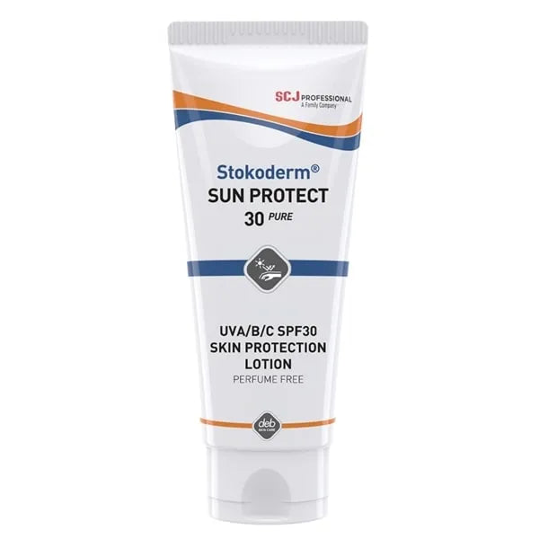 Deb Stokoderm Sun Protect 30 PURE - SPF30 Sunscreen for Industrial Use (100ml Tube)