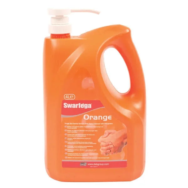 Deb Swarfega Orange - Industrial Hand Cleaner - 4L Pump Bottle