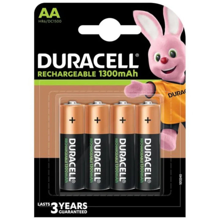 Duracell Rechargeable PLUS Batteries - Pack of 4 | Reliable, Reusable Power