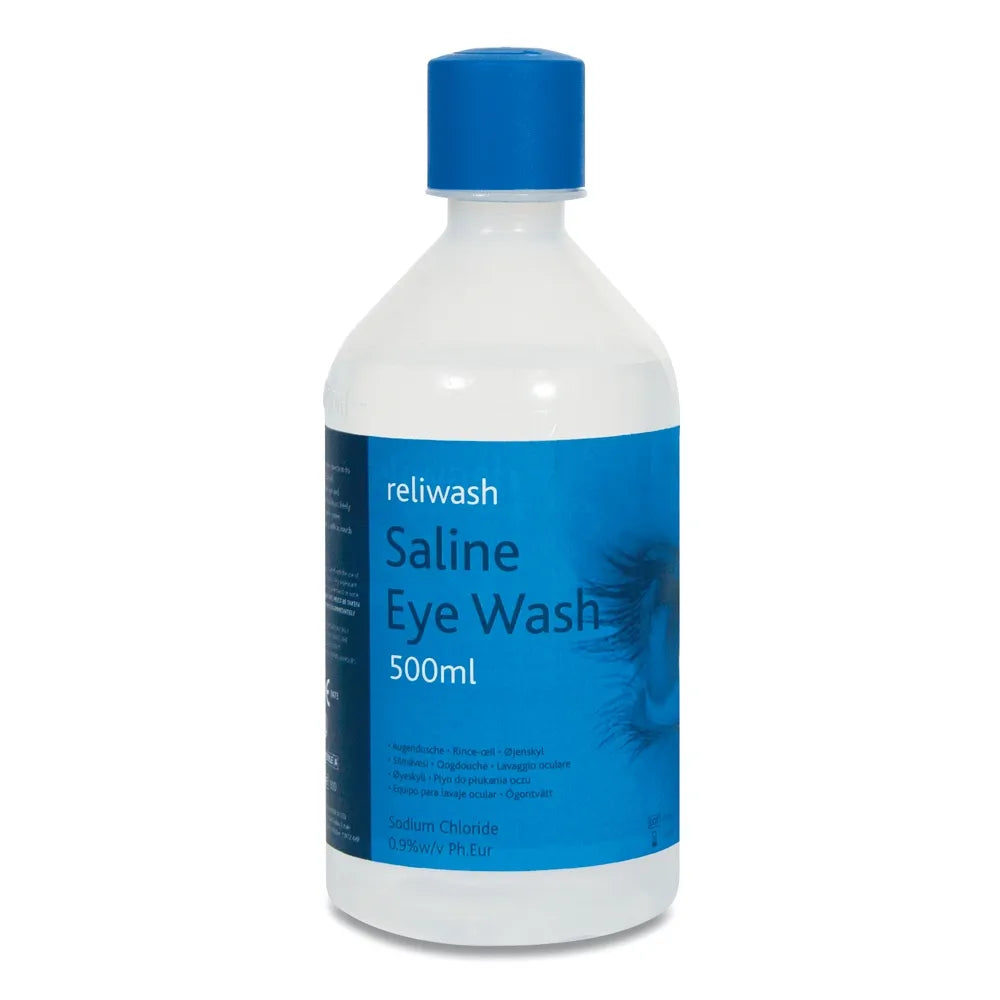 500ml Eyewash Solution - Sterile & Safe for Eye Care