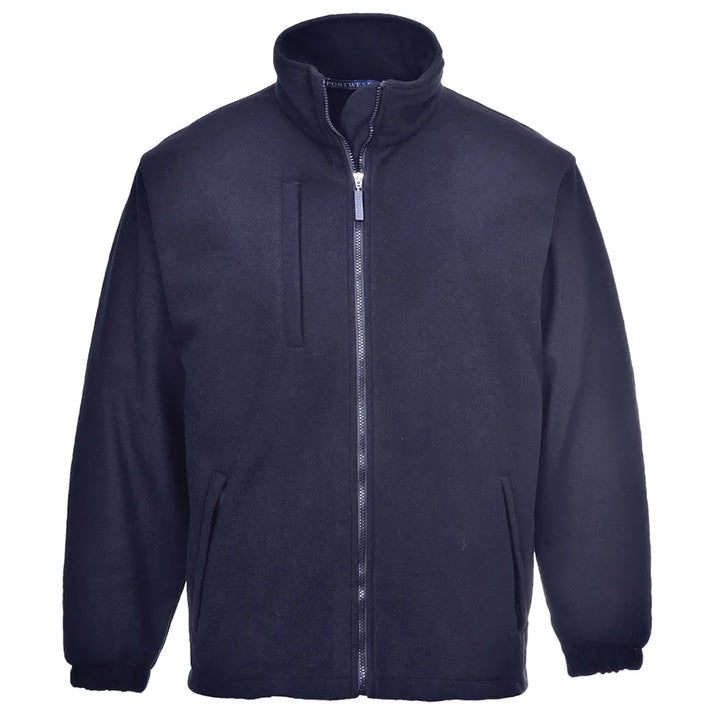 Navy F330 Full Zip Fleece - Comfortable Outerwear - Size L