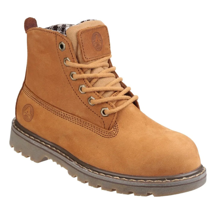 FS103 Amblers Ladies Tan Safety Boot – Elegant Design Meets Functionality