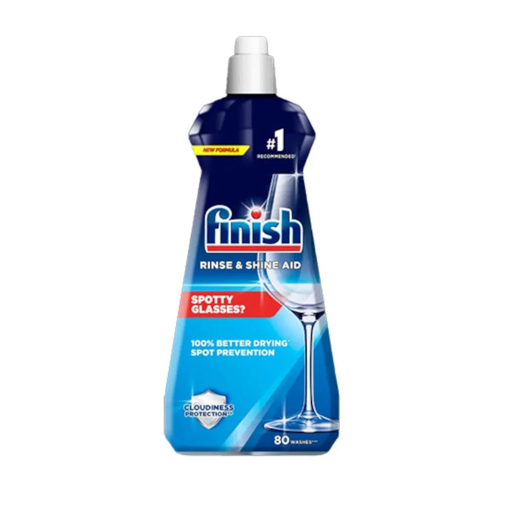 Finish Dishwasher Rinse Aid – 400ml for Spotless, Shine-Free Dishes