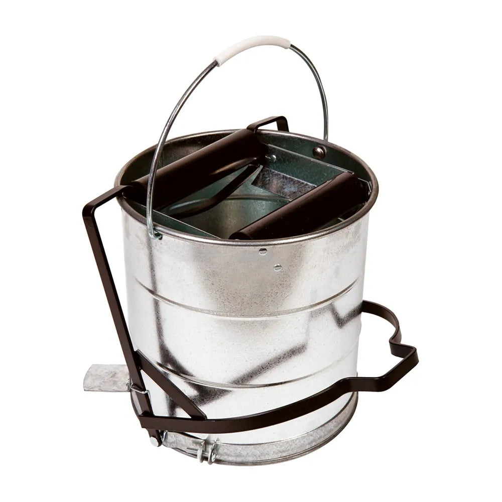 Galvanized Steel Roller Mop Bucket | Sturdy and Long-Lasting