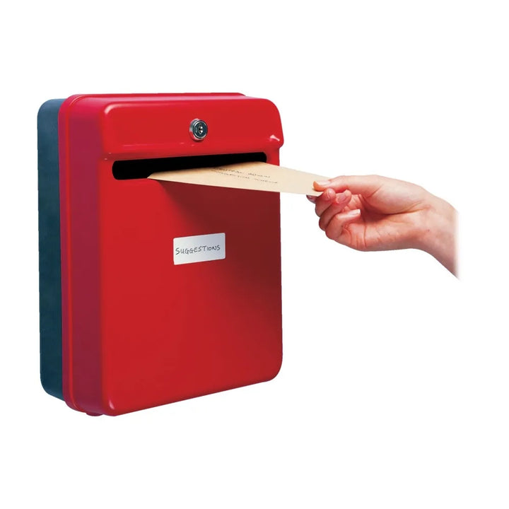 Helix Red Internal Suggestion Box for Wall or Door Mounting