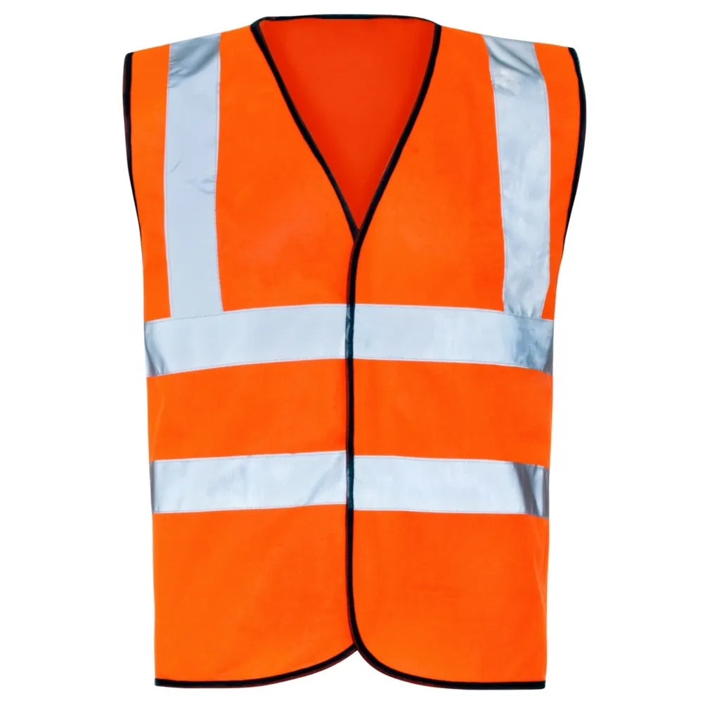 Hi-Vis Full Spec Waistcoat - EN ISO 20471 Class 2 Safety Vest with Hook & Loop Fastener