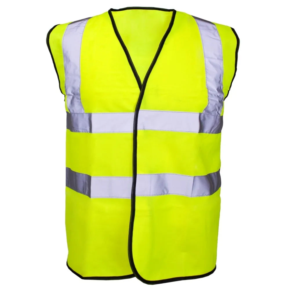 Hi-Vis Full Spec Waistcoat - EN ISO 20471 Class 2 Safety Vest with Hook & Loop Fastener