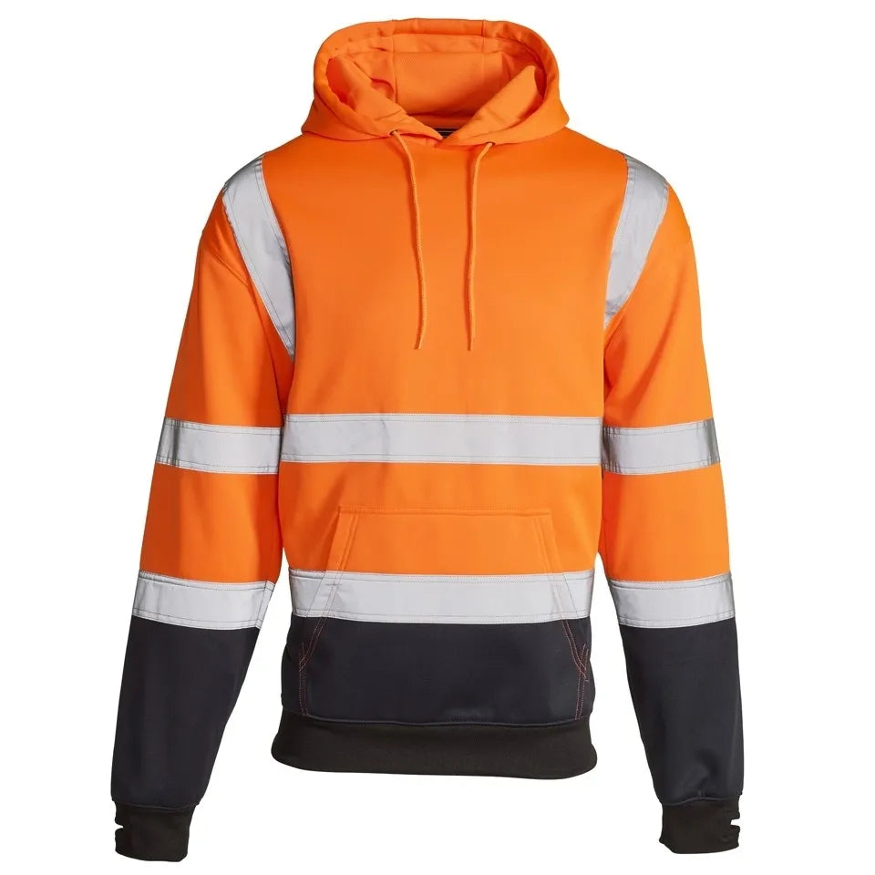 Hi Vis Two-Tone Hoodie Sweatshirt: Safety and Comfort Combined