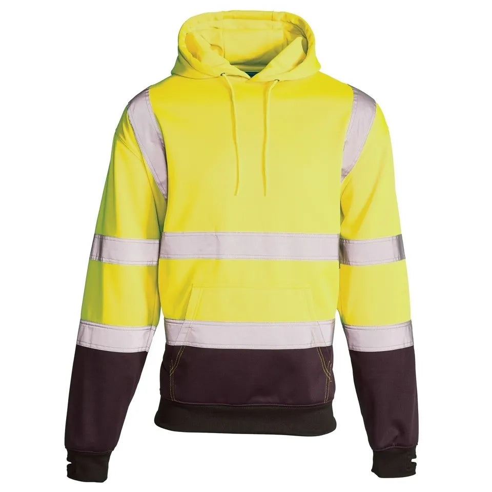 Hi Vis Two-Tone Hoodie Sweatshirt: Safety and Comfort Combined