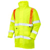 Yellow Hi Vis Jacket with Red Braces – Enhanced Visibility and Comfort