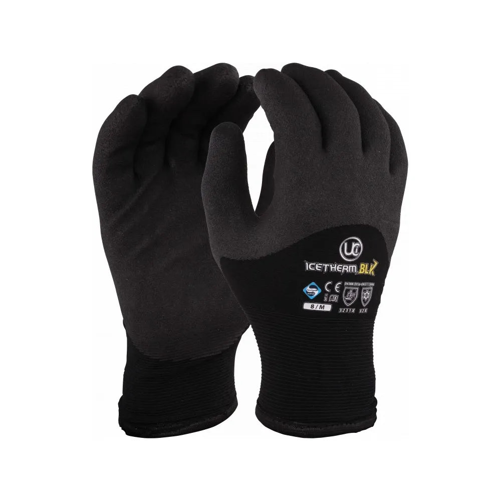 3/4 Thermal Black Glove by IceTherm – Perfect for Cold Weather Activities