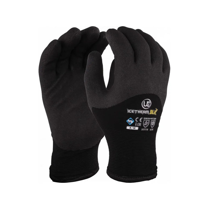 3/4 Thermal Black Glove by IceTherm – Perfect for Cold Weather Activities