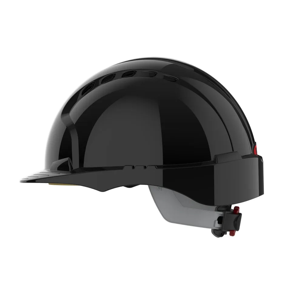 JSP EVO3® Vented Safety Helmet with Wheel Ratchet - Black