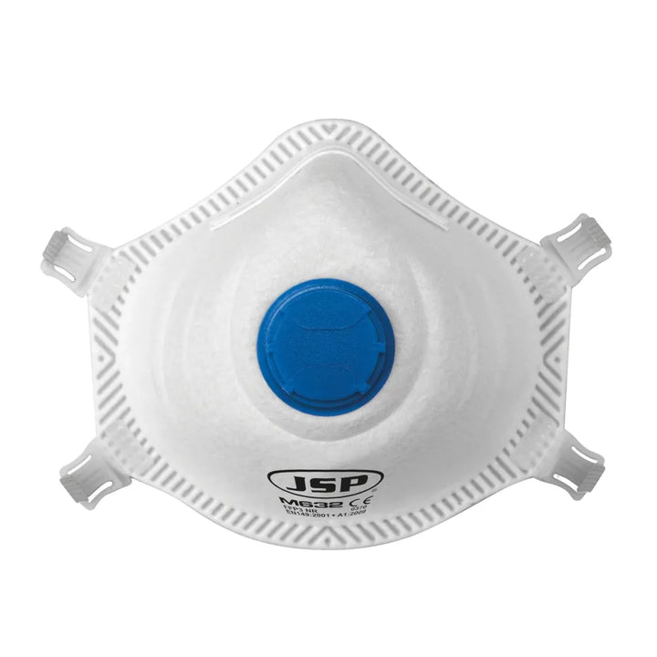 JSP M632 FFP3V Moulded Masks with Valve 10 Packs Enhanced Safety and Breathability