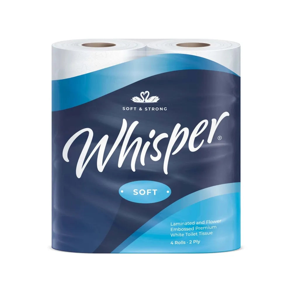 Whisper Luxury Toilet Roll – 40 Pack – Premium Softness for Your Washroom