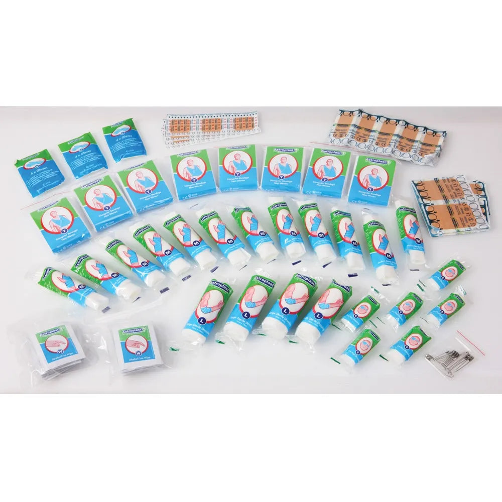 Mezzo First Aid Refill Kit - 50 Person | Full Compliance for Workplace Safety