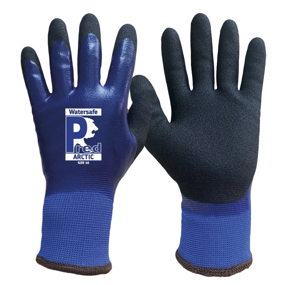 Durable Blue Nitrile Coated Waterproof Cut Level E Gloves