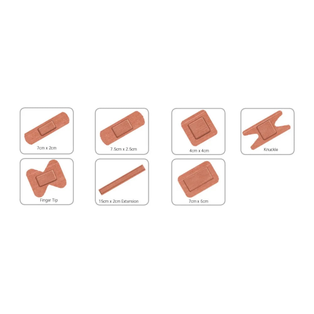 Fabric Plasters - Box of 100: Durable and Flexible Wound Protection