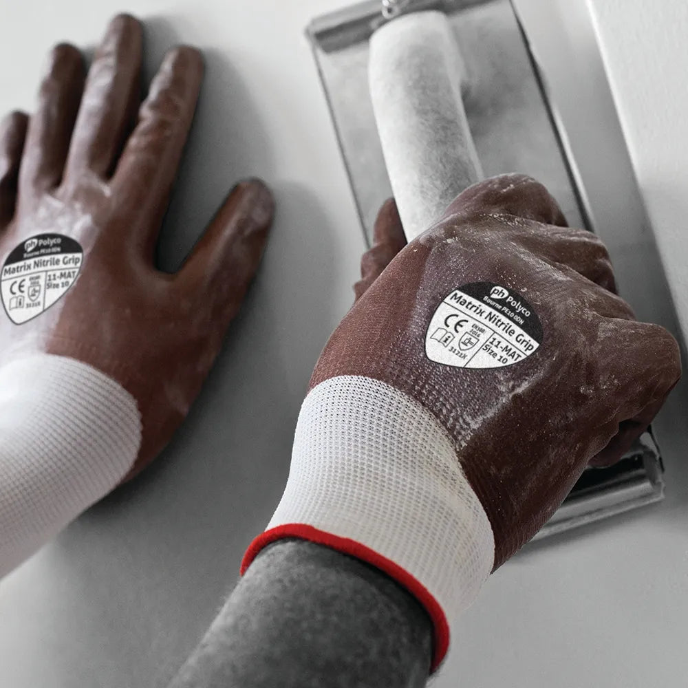 Matrix 11-MAT Nitrile Fully Coated Gloves by Polyco | Reliable Hand Protection