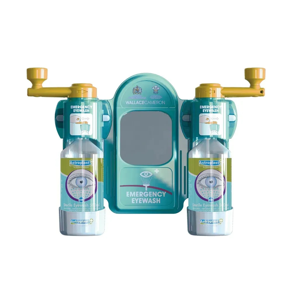 Premier Eye Wash Station with Integrated Mirror | Emergency Eye Care Kit